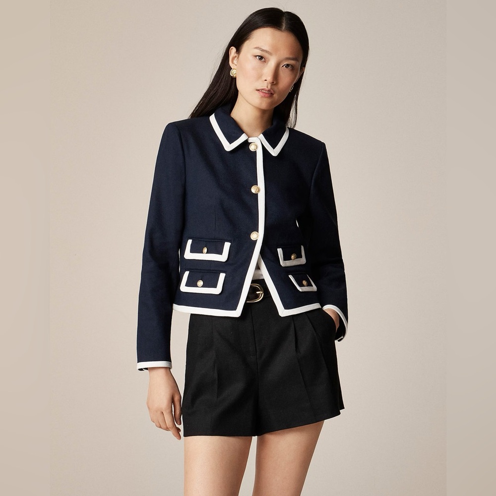 J.Crew Lucie lady jacket in stretch linen blend CI486